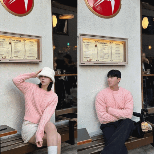 [한정수량시즌세일] ♥ [디어MADE/오늘출발] 베베 울 꽈배기 삿포로 겨울 커플 스웨터 시밀러룩